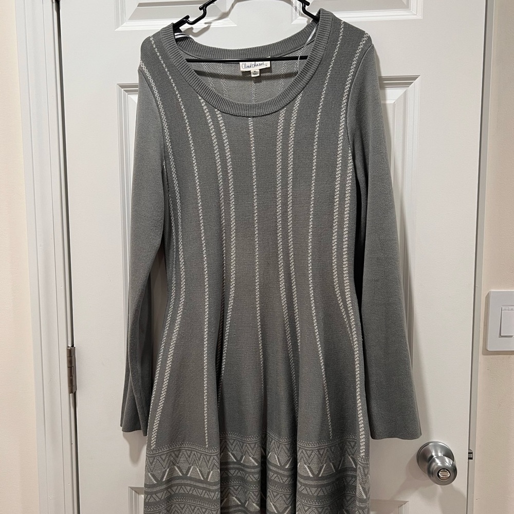 Sweater Dress with a slight flair perfect for winters